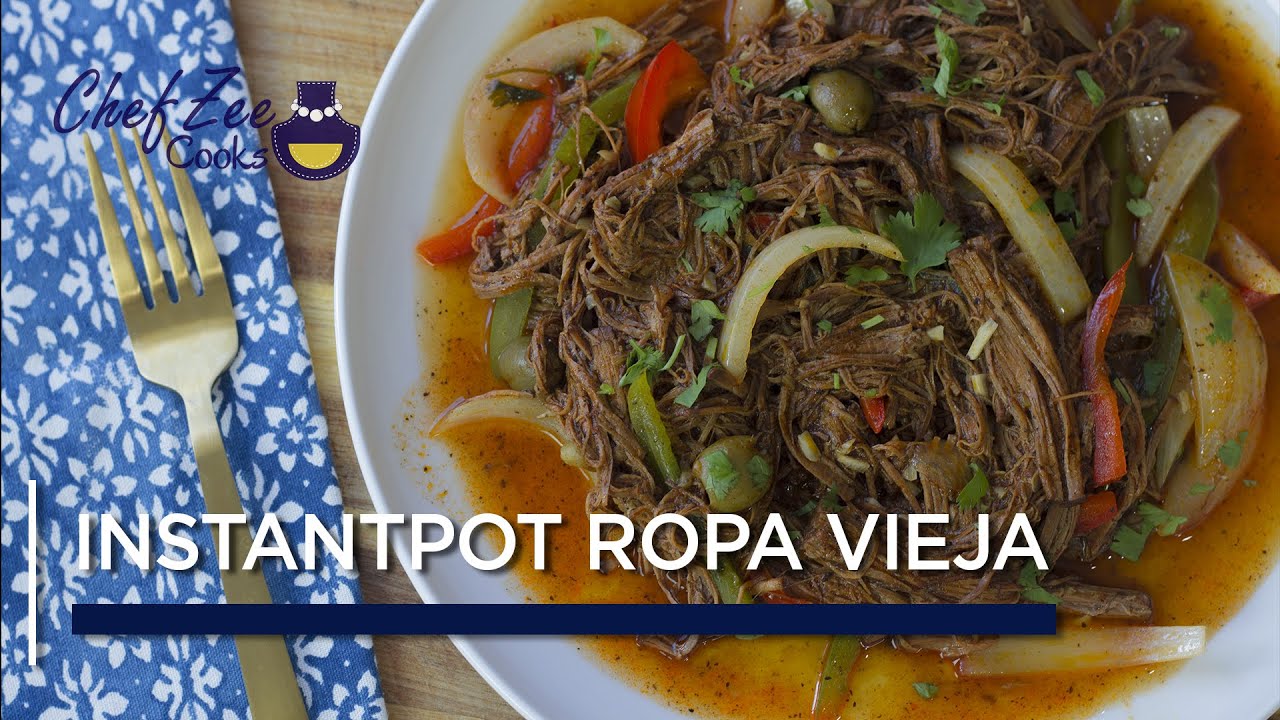 Instant Pot Ropa Vieja | Instant Pot Recipes | Cuban Recipes | Chef Zee Cooks