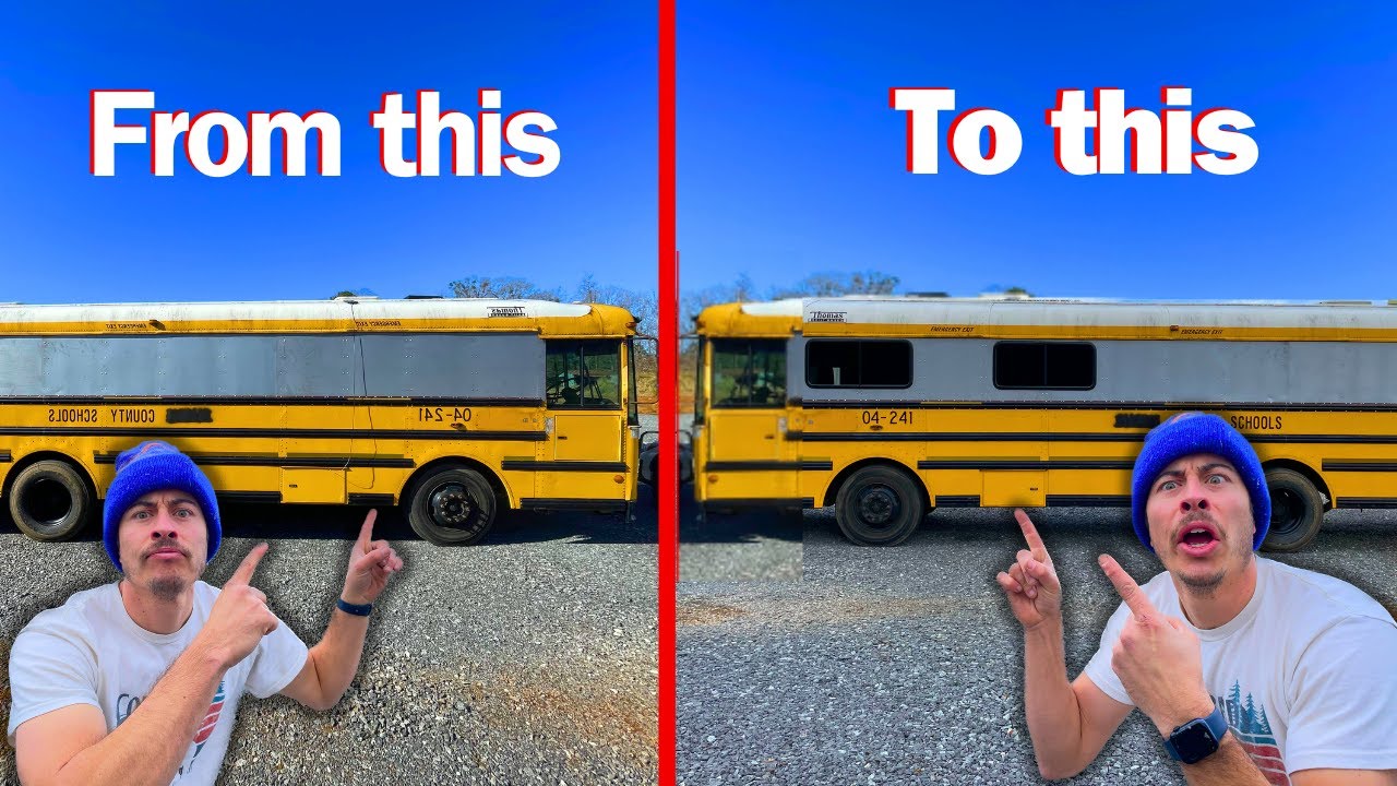 EASY RV window Install for your Skoolie | SUPER SIMPLE