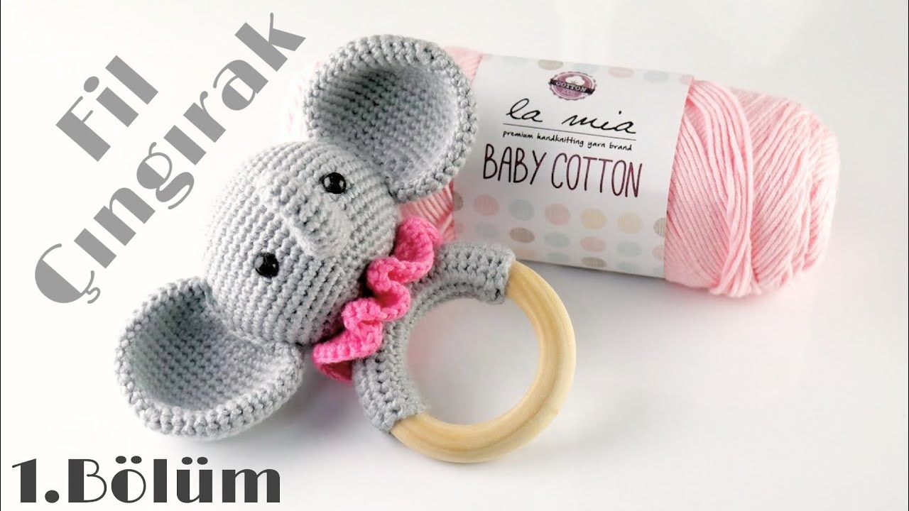 Amigurumi Fil Çıngırak - Kafa Yapımı 1/3