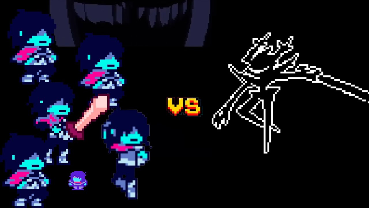 Deltarune Roaring Knight with only Kris