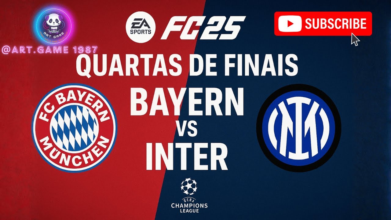 🔥 QUARTAS DE FINAIS! BAYERN vs INTER – DUELO PESADO NA CHAMPIONS  EA FC 25 #009