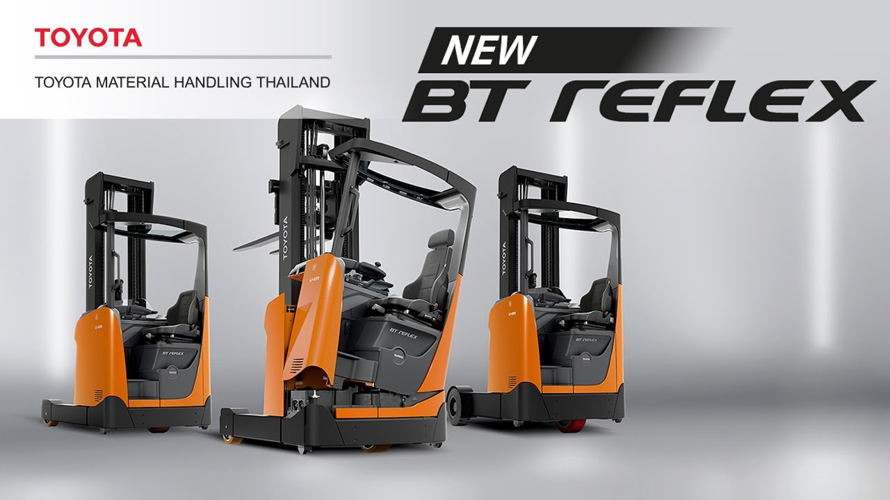TOYOTA Reach Truck expert model สำหรับใช้ในชั้นเก็บของสูงและมีพื้นที่แคบ
