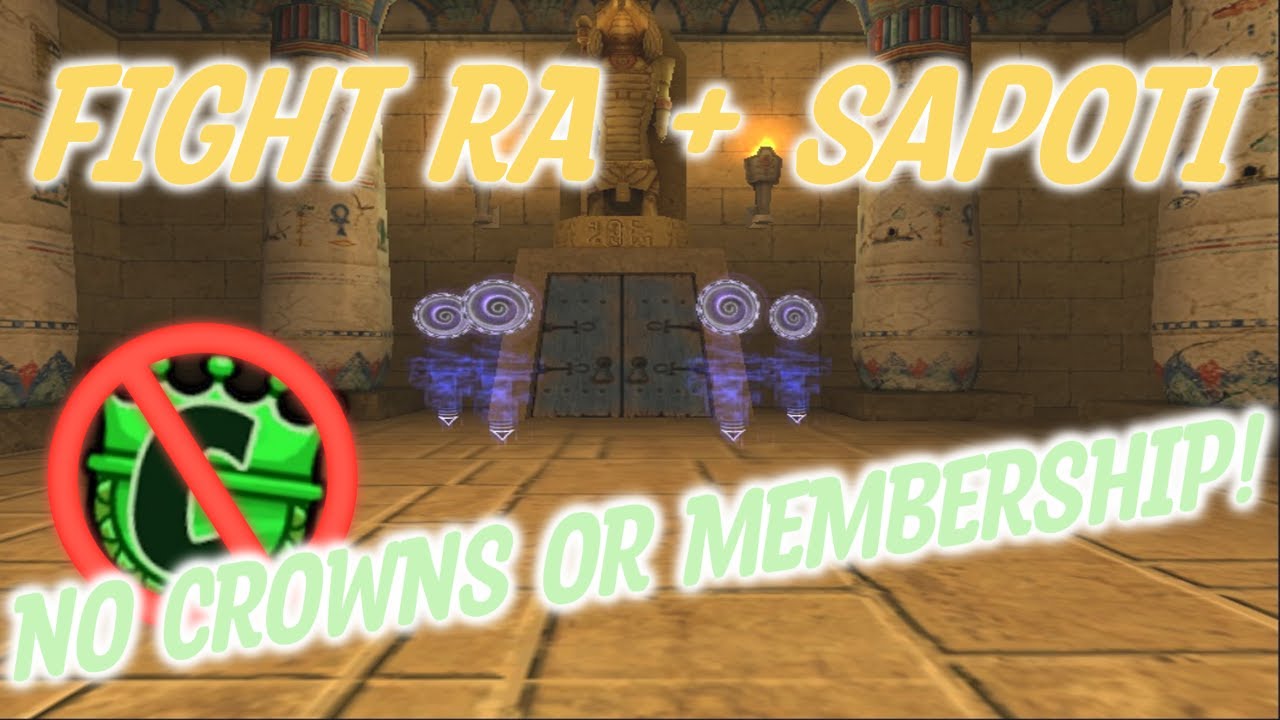 Farm Ra and Sapoti without Membership or Crowns! {Wizard101}