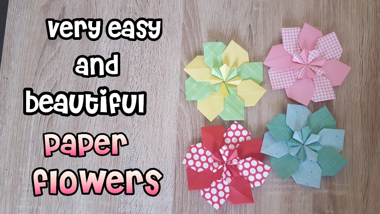 Sehr einfache Papierblume🌹/Easy Paper Flowers