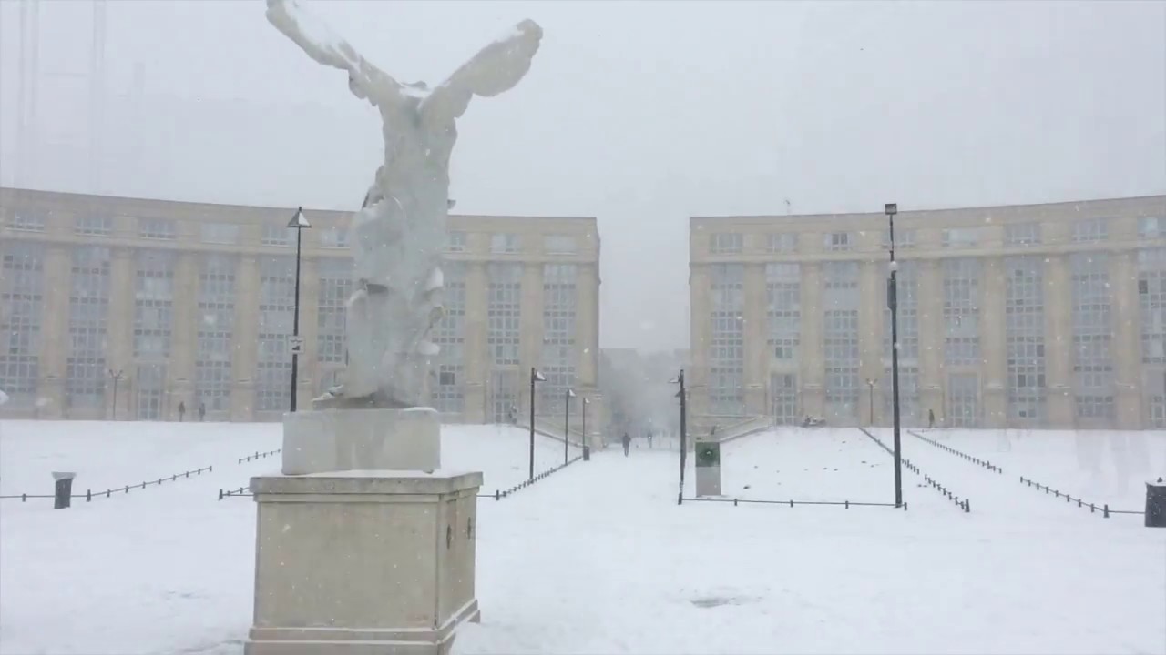 Montpellier sous la neige, du jamais vu depuis huit ans