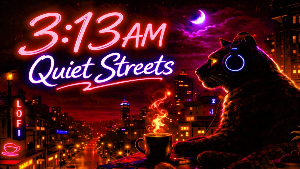 🌙 3:13 AM Quiet Streets | 1 Hour Late Night Lofi Beats