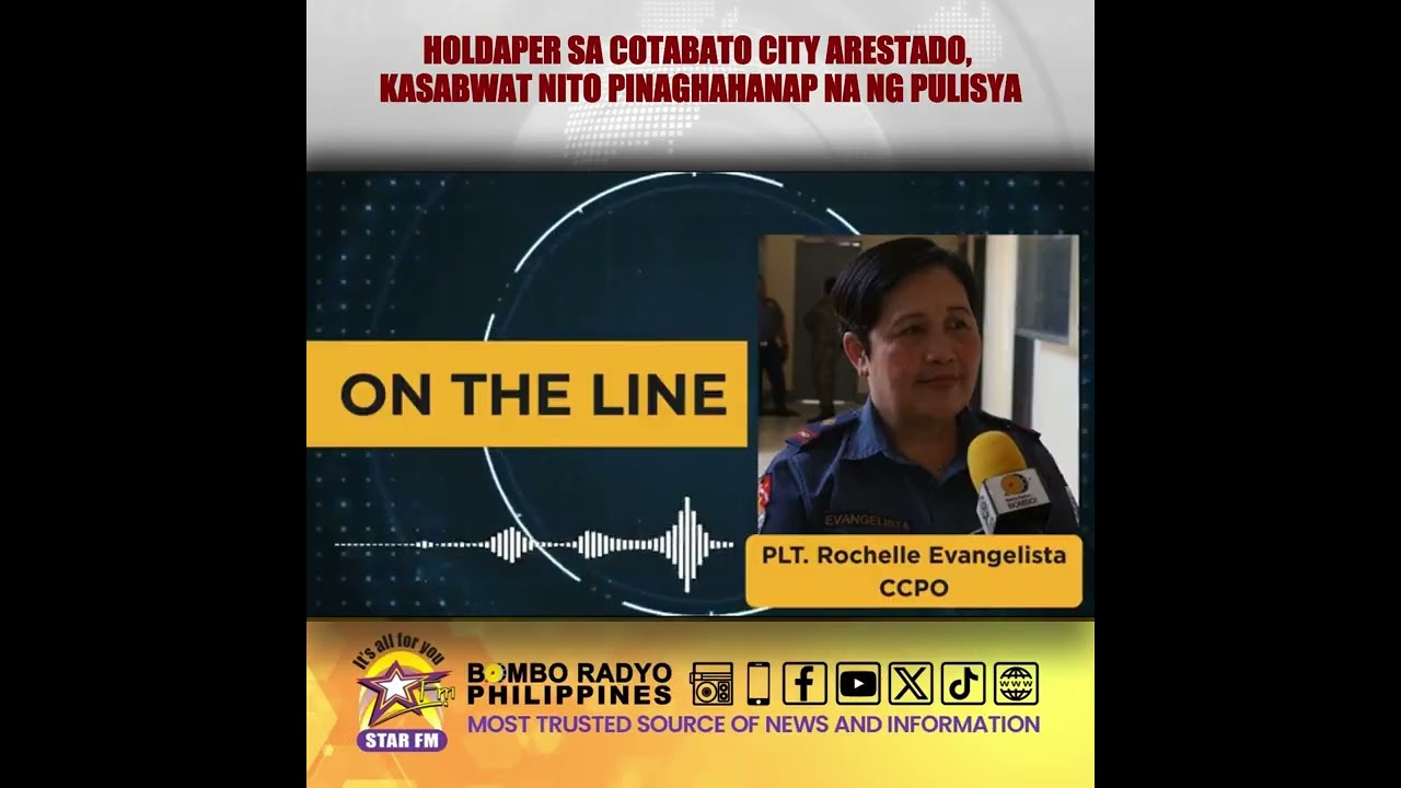 HOLDAPER SA COTABATO CITY ARESTADO