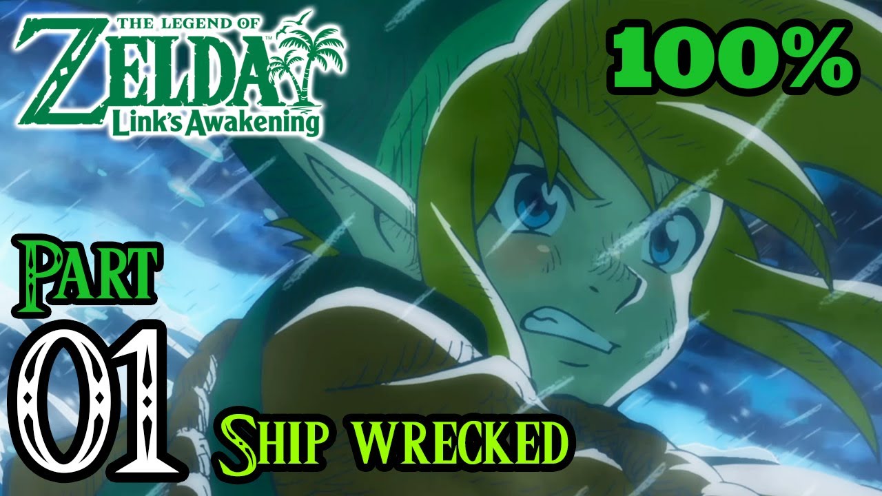 Zelda Link's Awakening Walkthrough 100% Switch - Part 1 - Introduction | Ship Wrecked