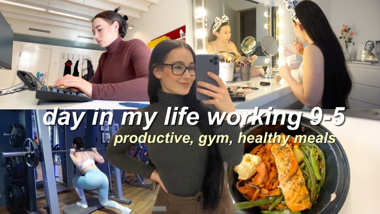 realistic day in the life working a 9-5 office job 🤍 6am gym, healthy meals, feeling lost in life