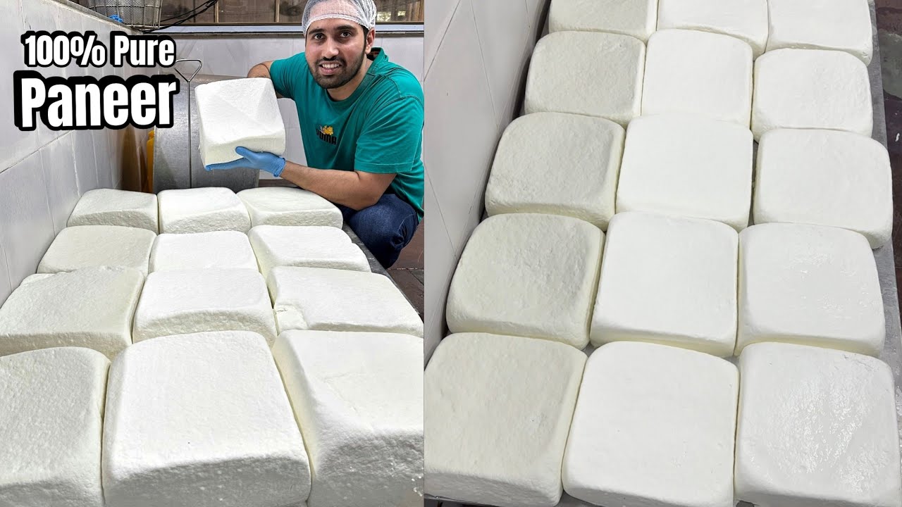 नकली Paneer खाना बंद करो⚠️⚠️ देखिए 100% असली Most Hygienic पनीर कैसे बनाया जाता है😳😳 Indian Food