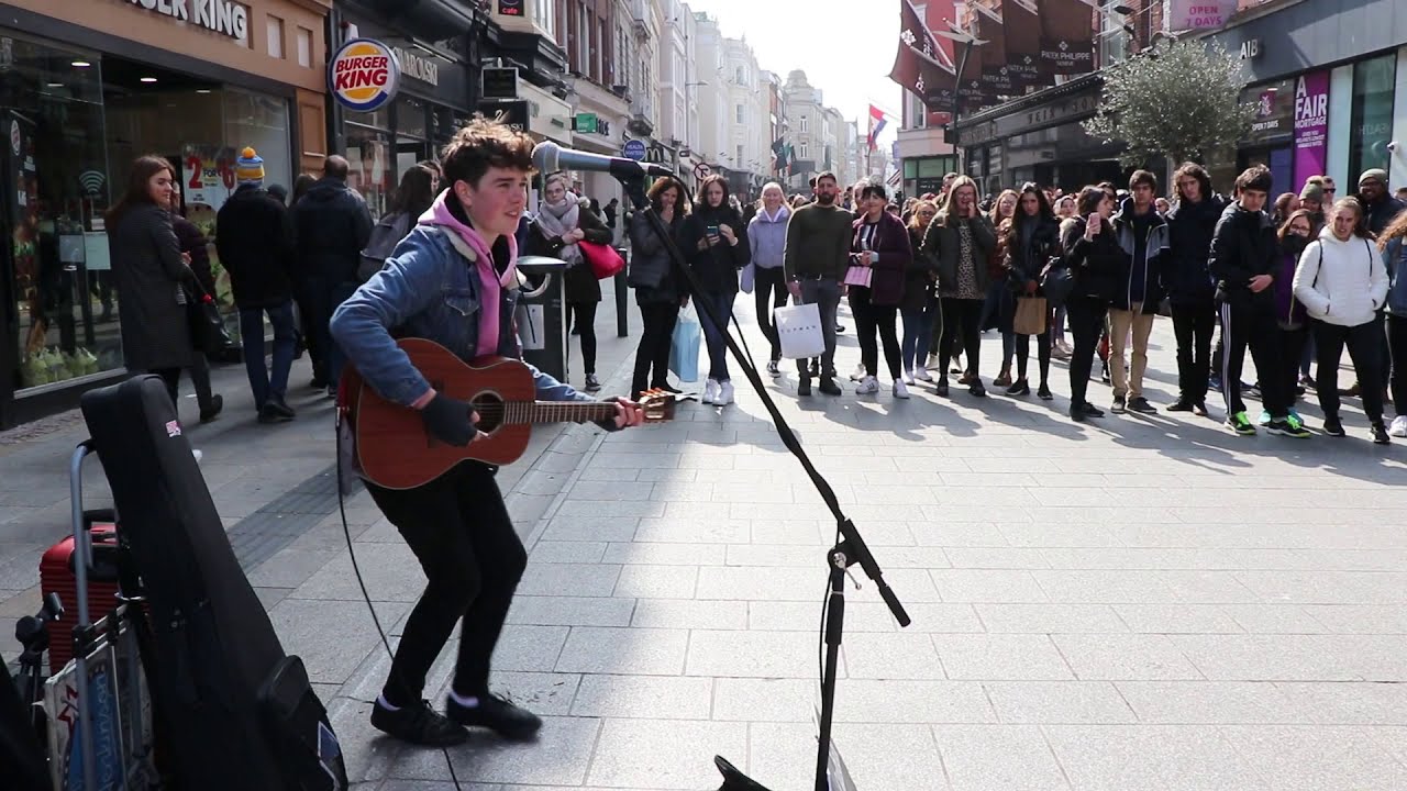Padraig Cahill Live Cover of All I Want Grafton Street Dublin