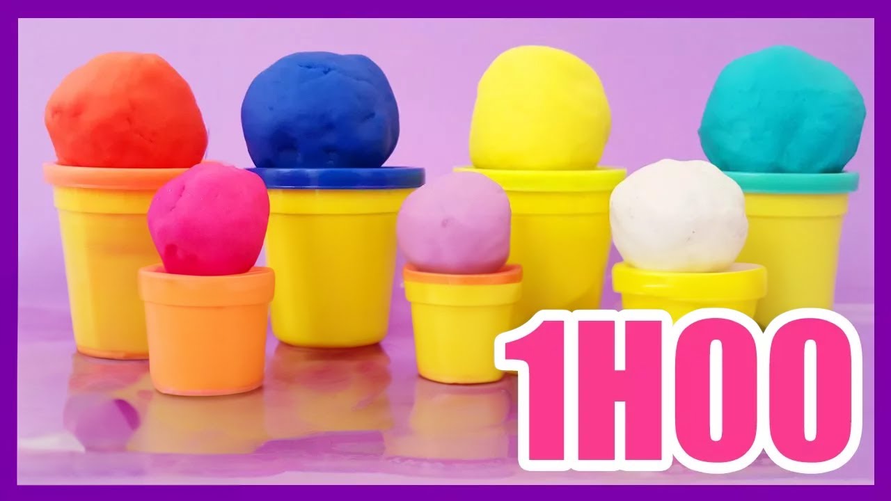 Apprendre les COULEURS, les FORMES, l'APHABET, et les CHIFFRES en Pate à modeler pour enfants