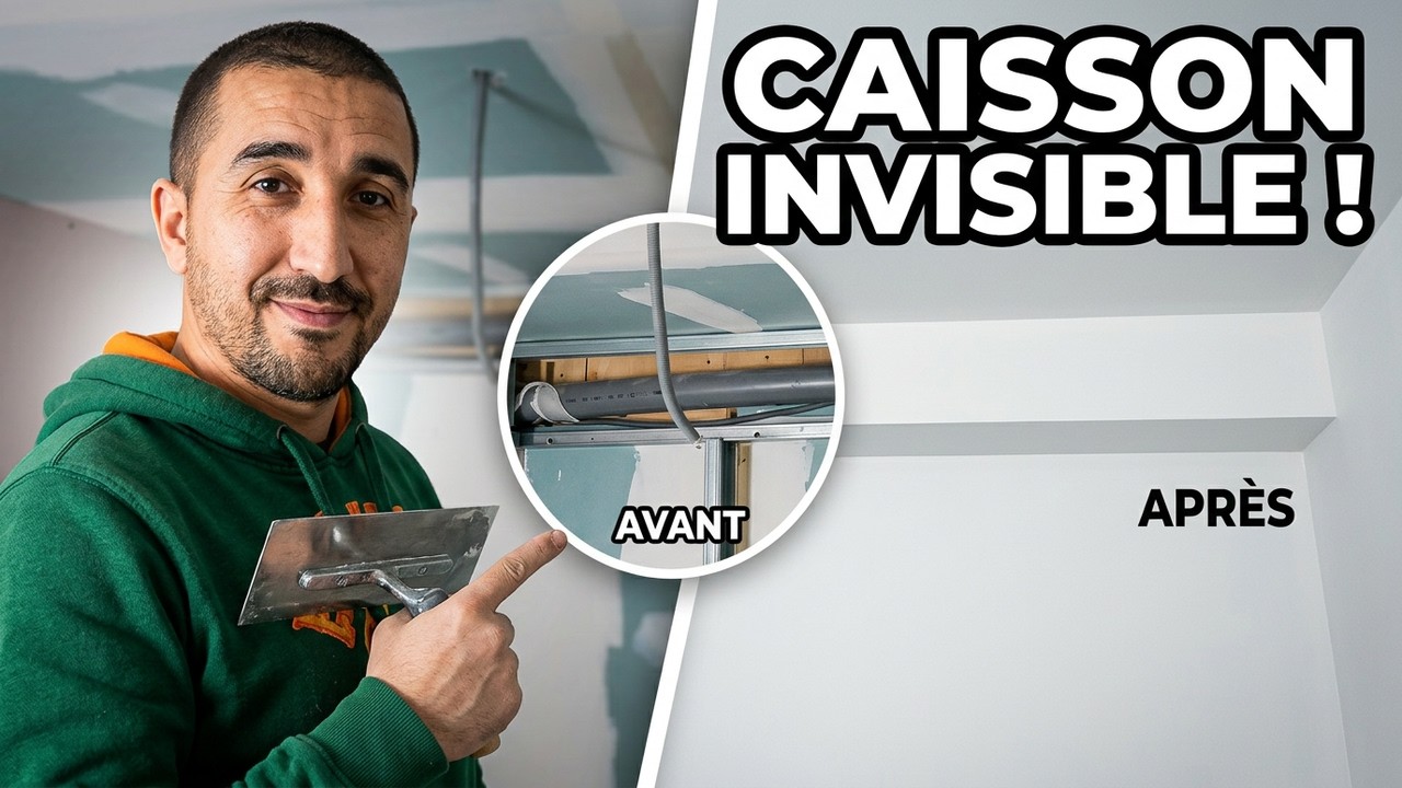 Comment faire un caisson en plaques de plâtre pour cacher des tuyaux