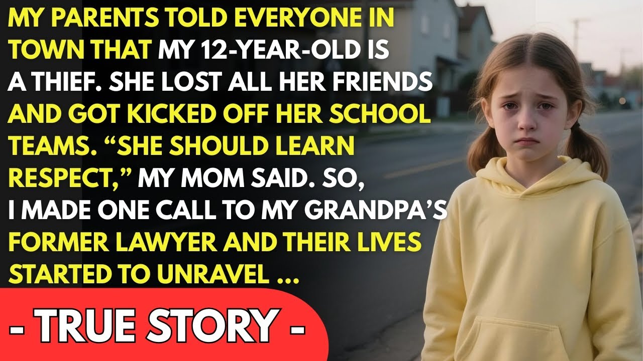 My parents told everyone in town that my 12-year-old is a THIEF. That made her lose all her friends…