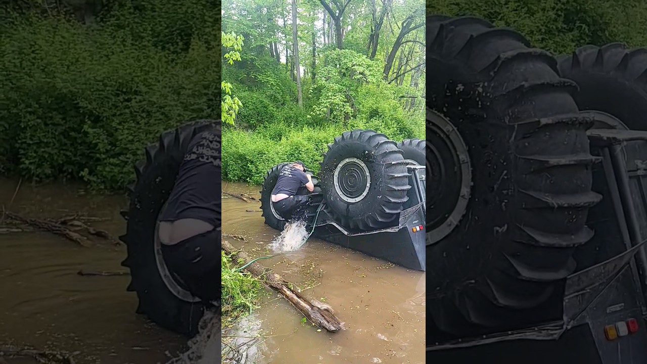 Recovering a rolled over Sherp with @MothersRecoveryInc #sherp #fail #offroad #offroadrecovery