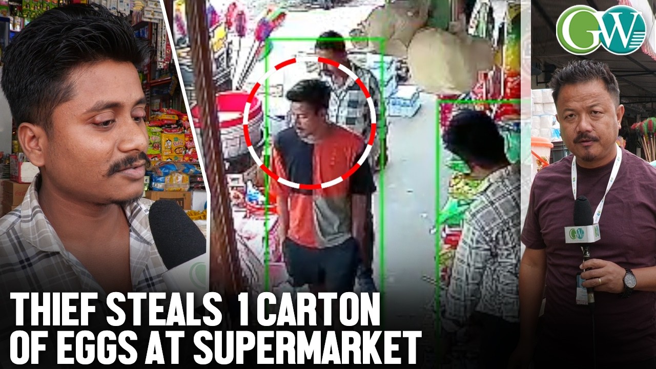 CAUGHT ON CAM: THIEF STEALS  1 CARTON OF EGGS AT SUPERMARKET, DIMAPUR