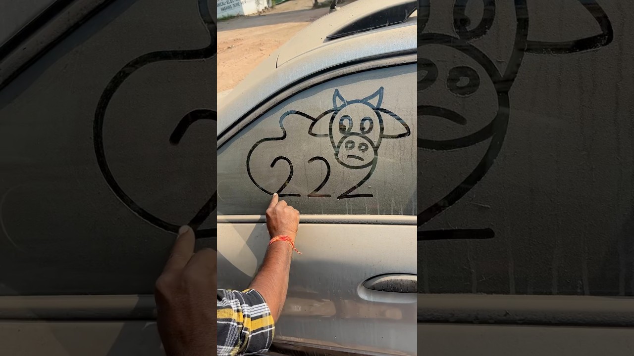 Draw a cow using 222 😳#art #shorts #drawingchallenge