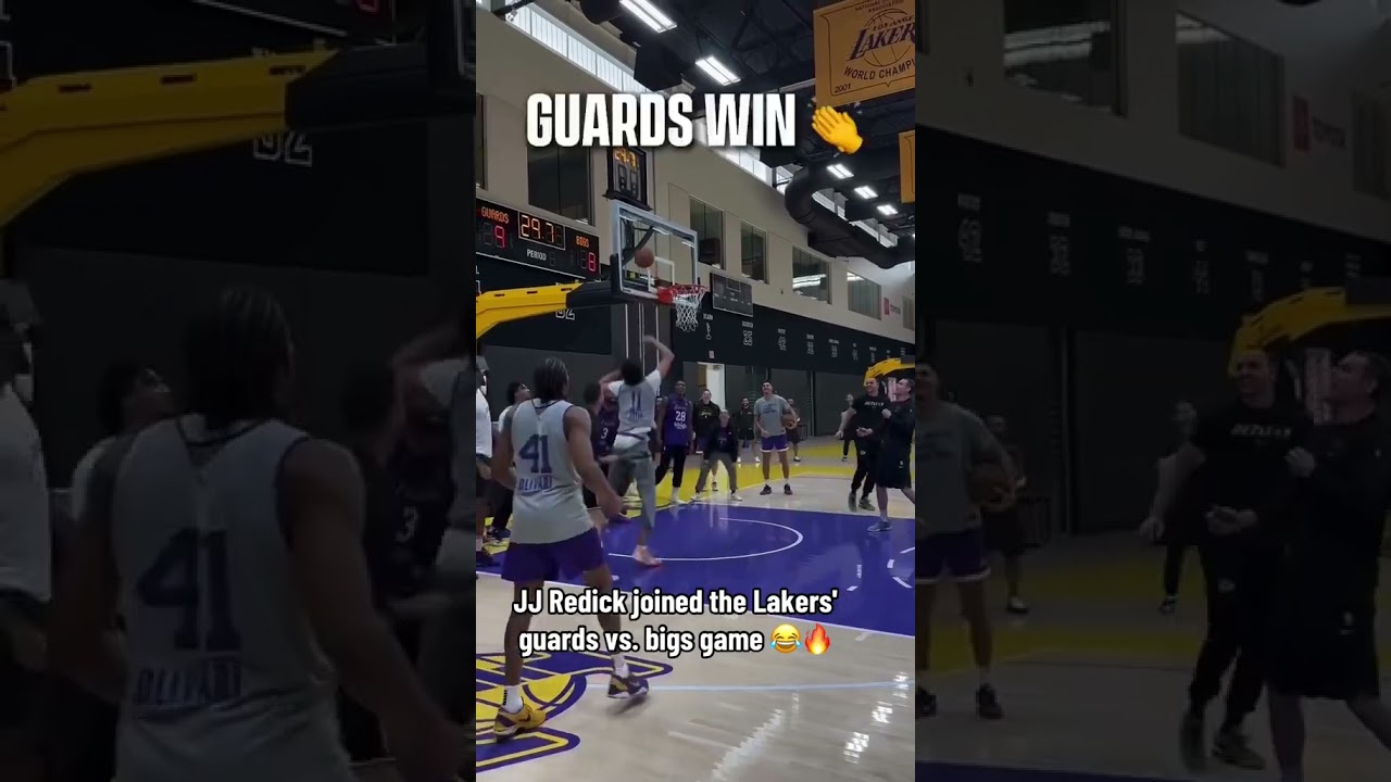 Coach Redick joined practice 🍿 (via lakers/TT)