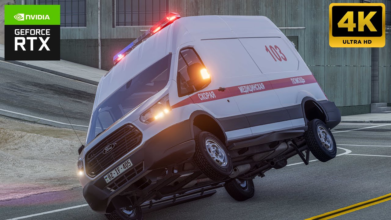 Ambulance Ilə Bu Qədər Pro Sürmək Olar  |BeamNG.Driver| Maşın #malikbedelov #beamngdrive #automobile