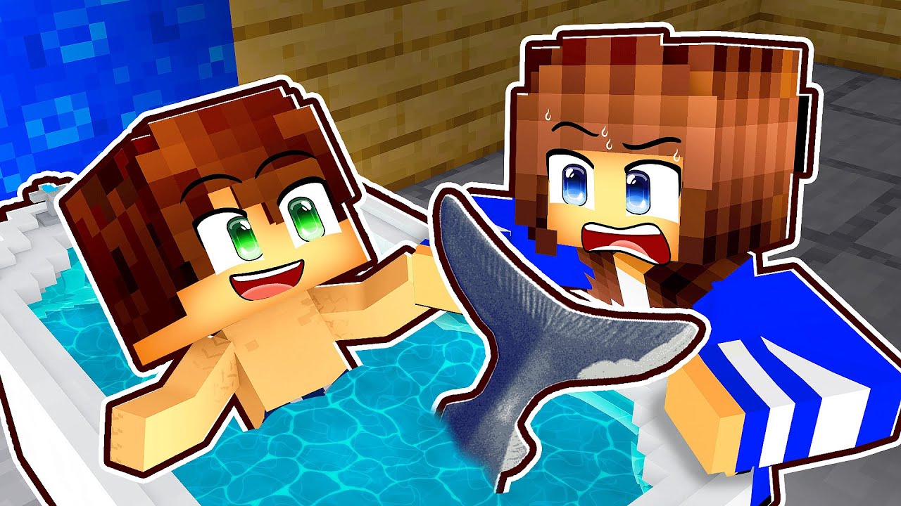 GUIHH JOGANDO como BEBÊ TUBARÃO no Minecraft