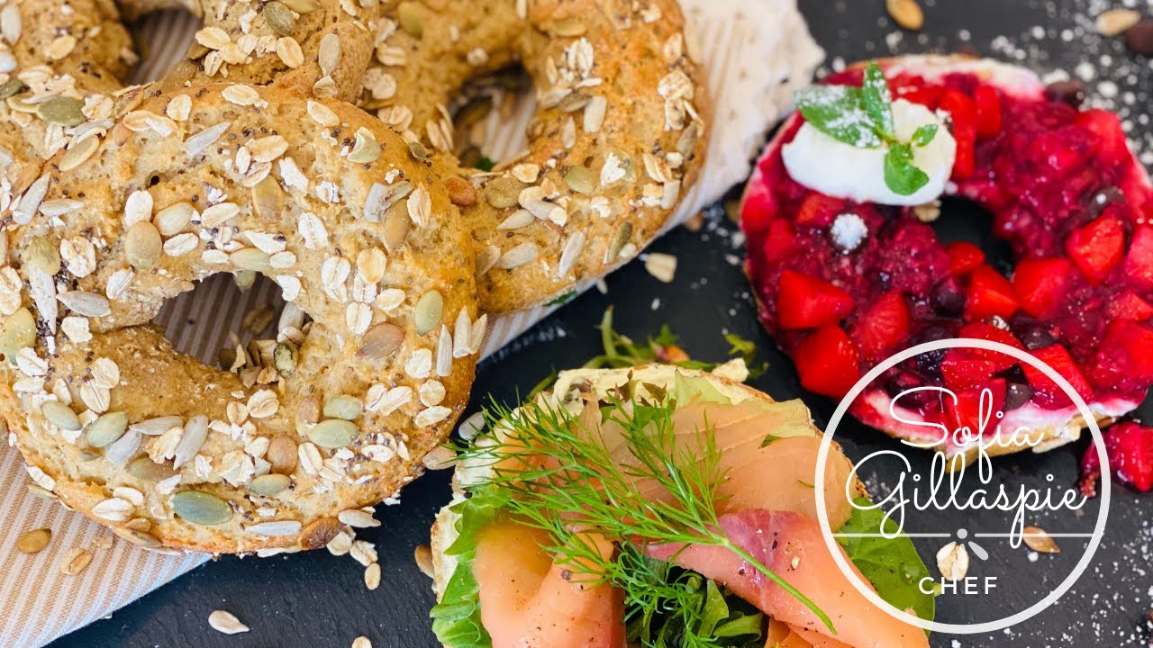 BAGELS DE AVENA | Una forma sana y sin culpa de comer un antojo con yogurt y avena