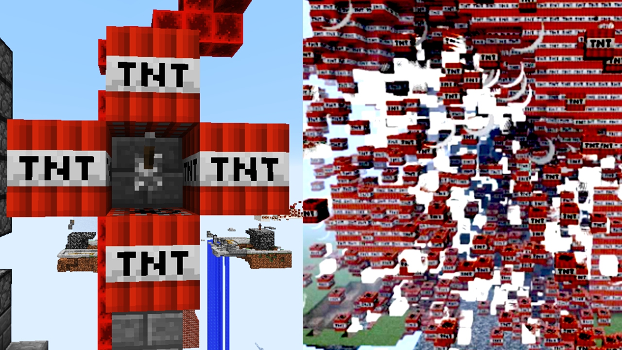 Minecraft: O CANHÃO DE TNT MAIS LOUCO! - TNT WARS
