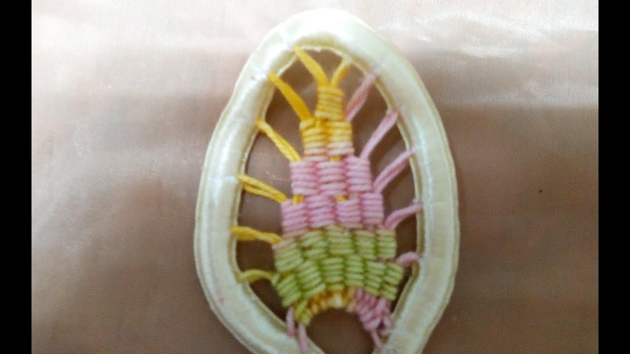 macrame romanian point lace غرزه قلب الورده في اللاسيه