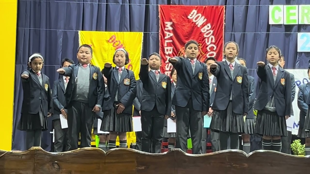 Sir John Bosco Tamang adminsters the oath to the new Monitors 