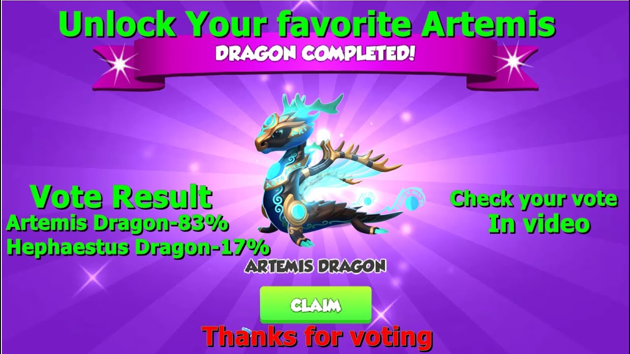 Unlock Your favorite Artemis Dragon-Dragon Mania legends | Hatched Cyclops dragon | DML