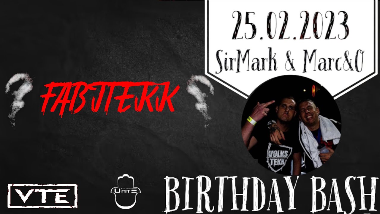 Live Video :Fabitekk at Brithday Bash | 25.02.2023 | Club Unit E