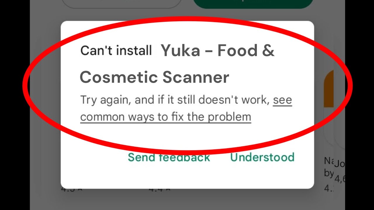Can't install Yuka - Food & Cosmetic Scanner App Google Play store Not Download Problem solve