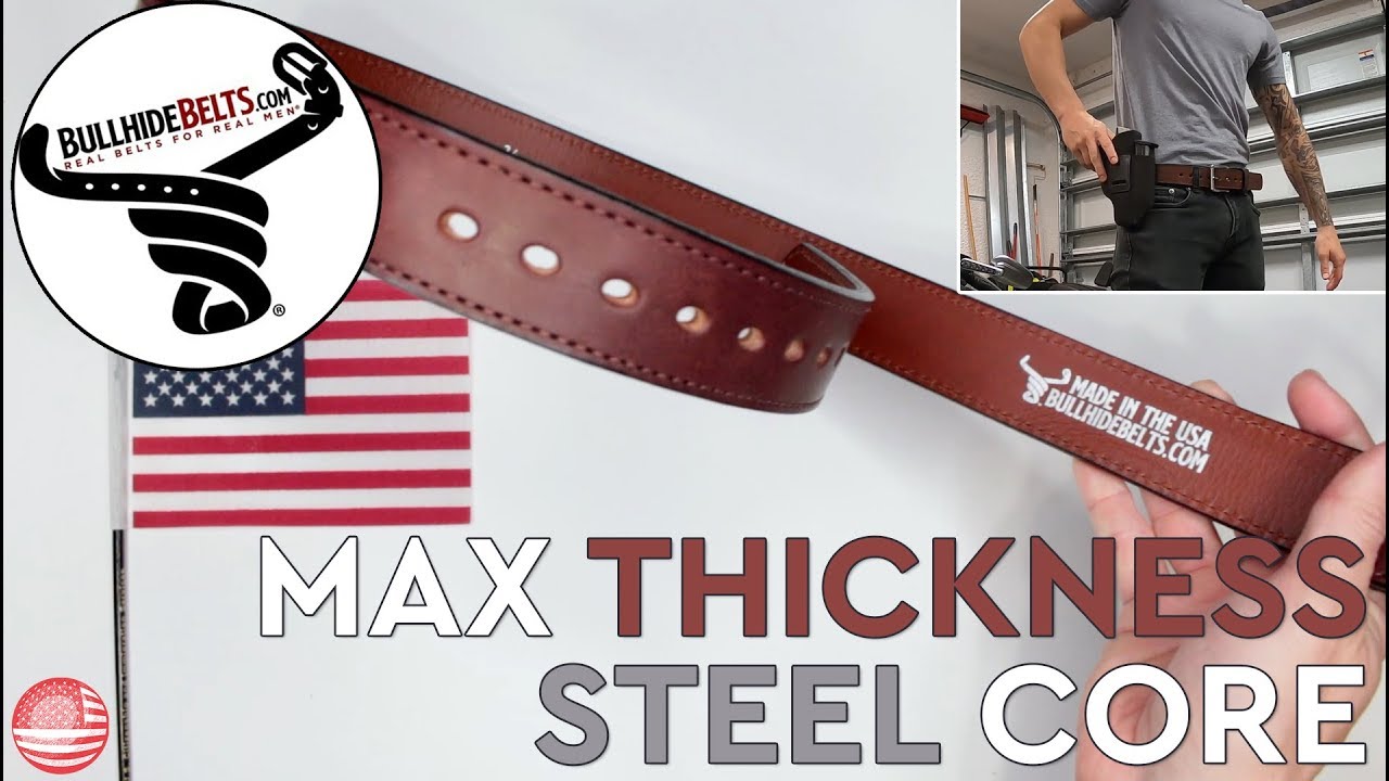 Bullhide Belt Review (Leather Gun Belt With Steel Core)