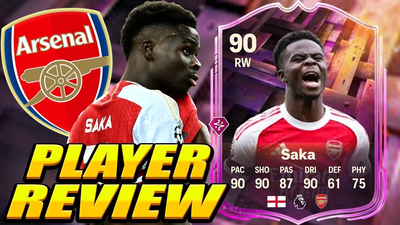 He Feels Like a TOTY Winger! 💥 90 Unbreakables Saka Player Review! 90 FC 26 Bukayo Saka Review! Saka