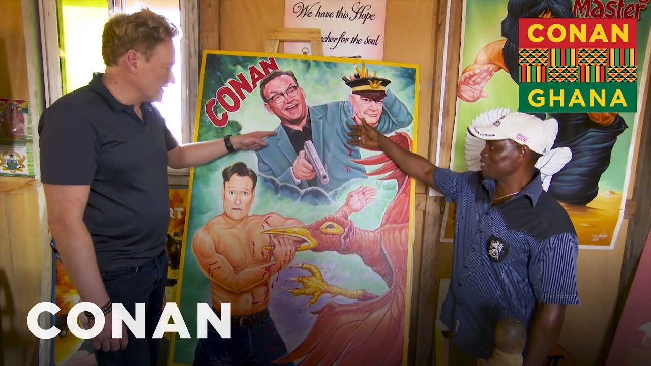 Conan Brings His Ghanaian Movie Poster To Life | CONAN on TBS