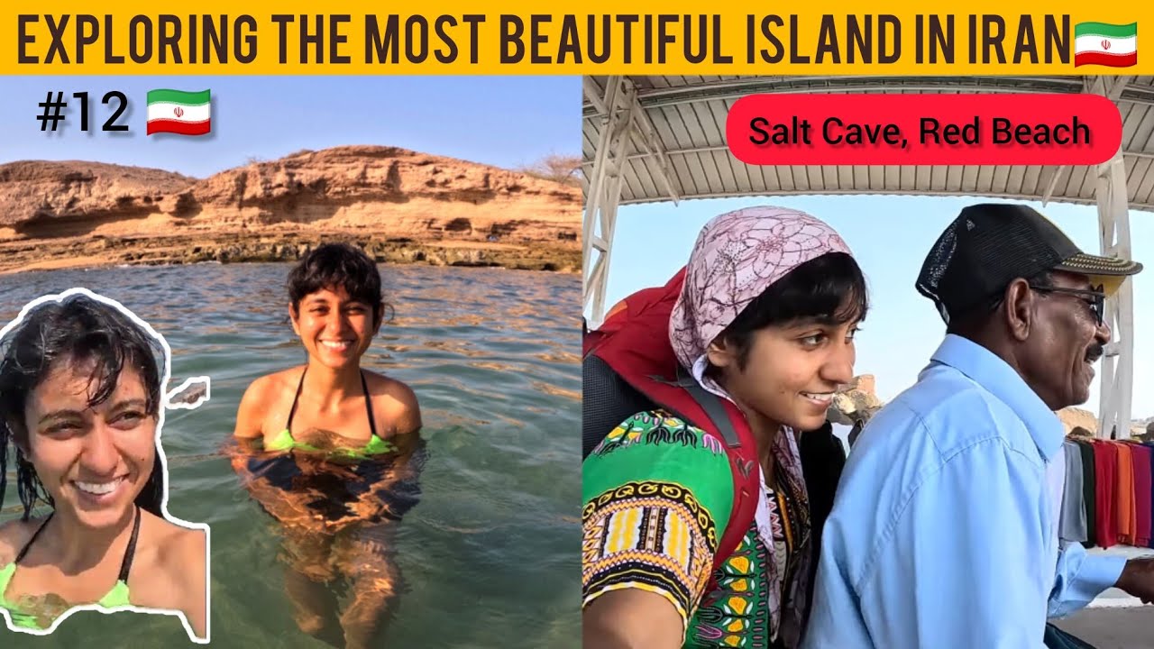 SOLO INDIAN GIRL AT FAMOUS ISLAND OF IRAN | HORMUZ 🇮🇷