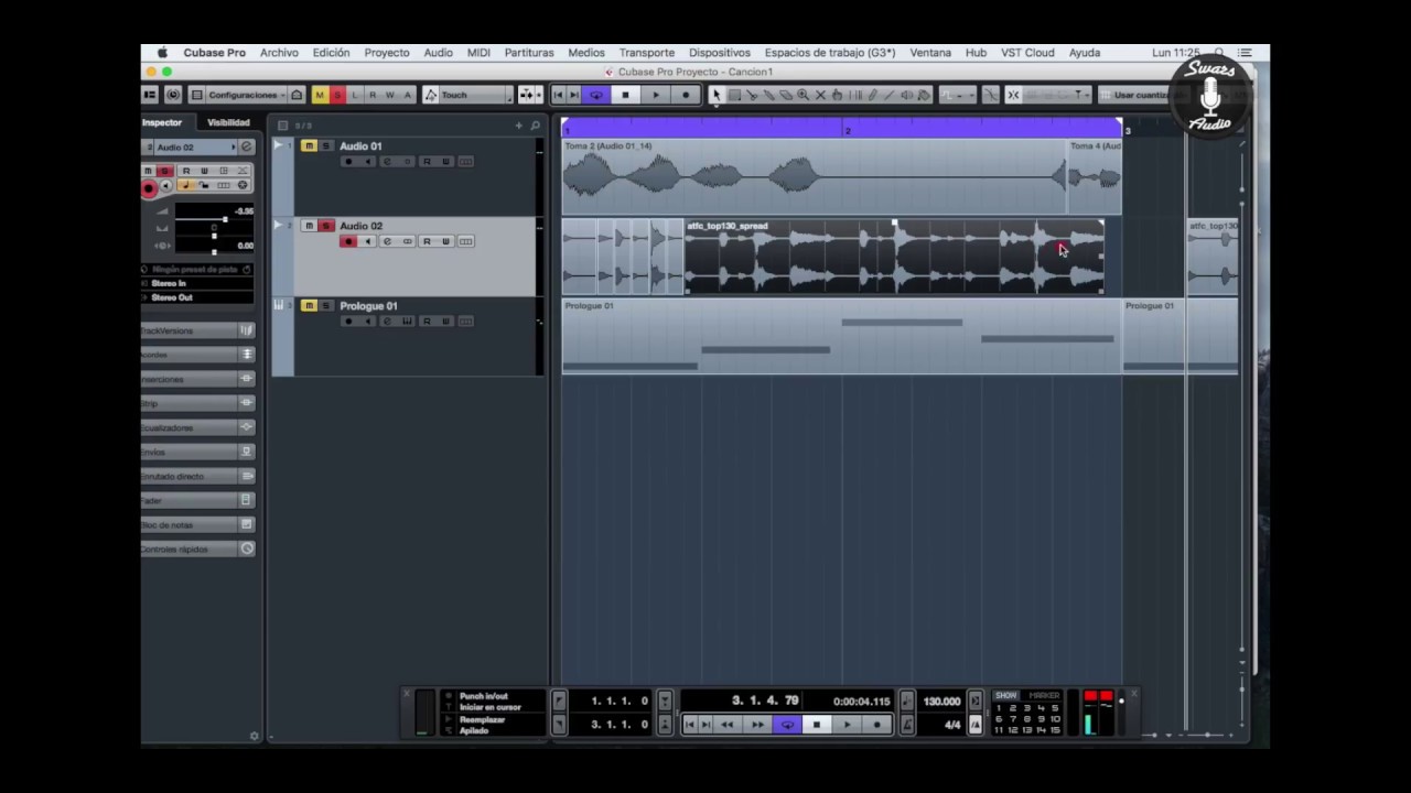 Cubase 8.5 Tutorial 3.  Configuración de Ajustar/Rejilla