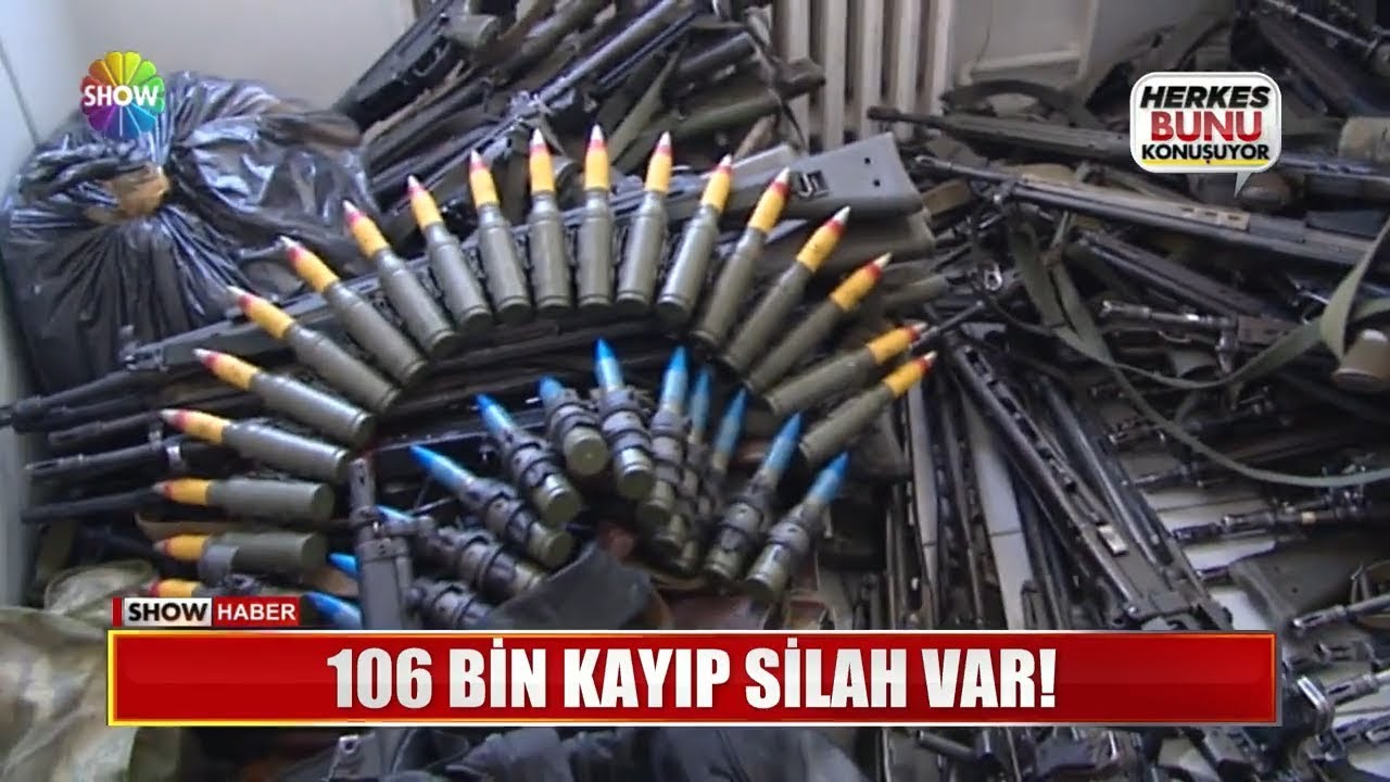 106 bin kayıp silah var!