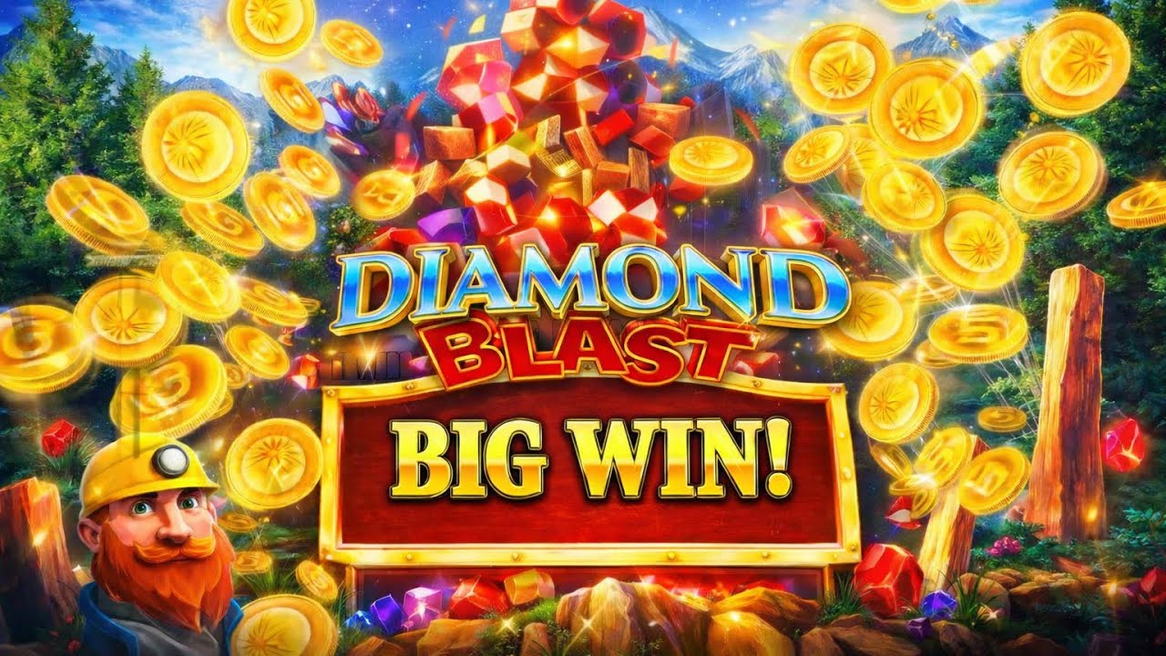 Diamond Blast game play and multiple bonus rounds Illinois slot parlor slot games. $4.00 max bet win