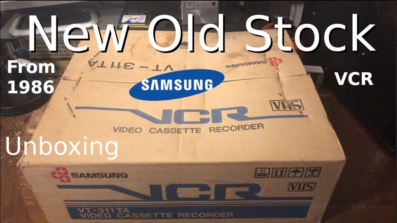 Unboxing a NOS Samsung VCR from 1986 and repair/demonstration.