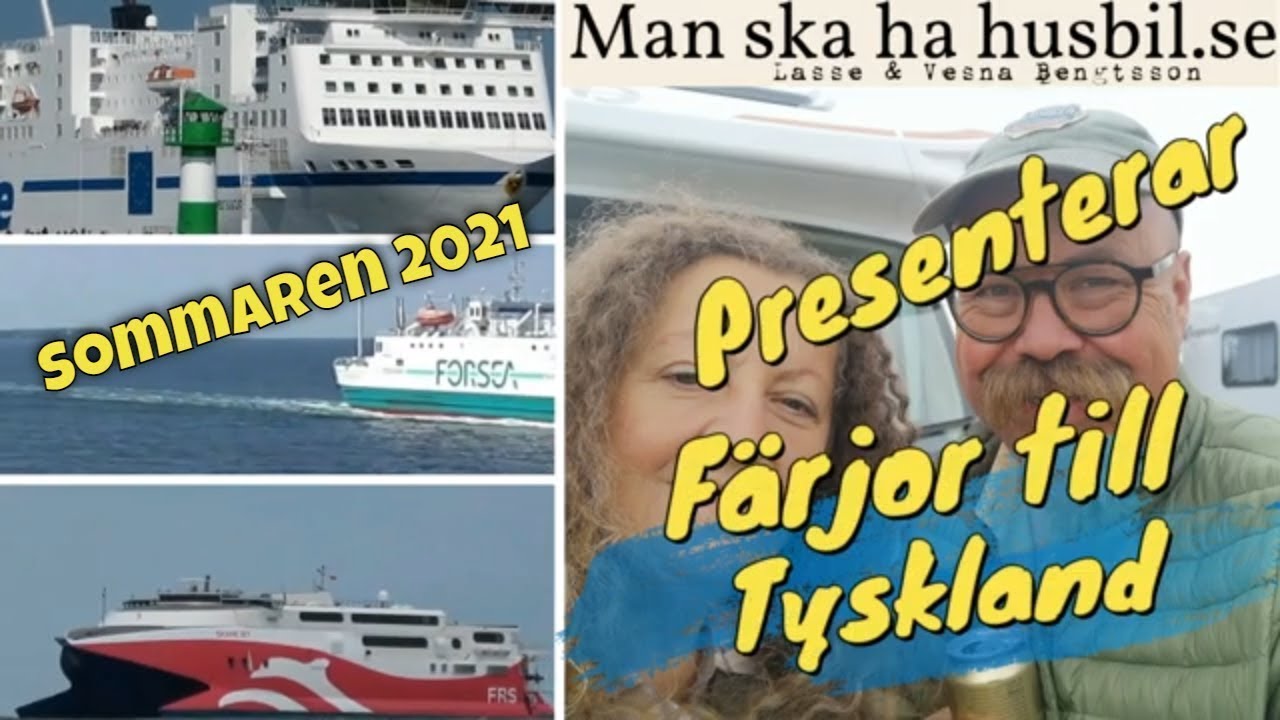 Pris, tider t.o.r.  Juni 2021 för resor med husbil till Tyskland,  Danmark & Polen.