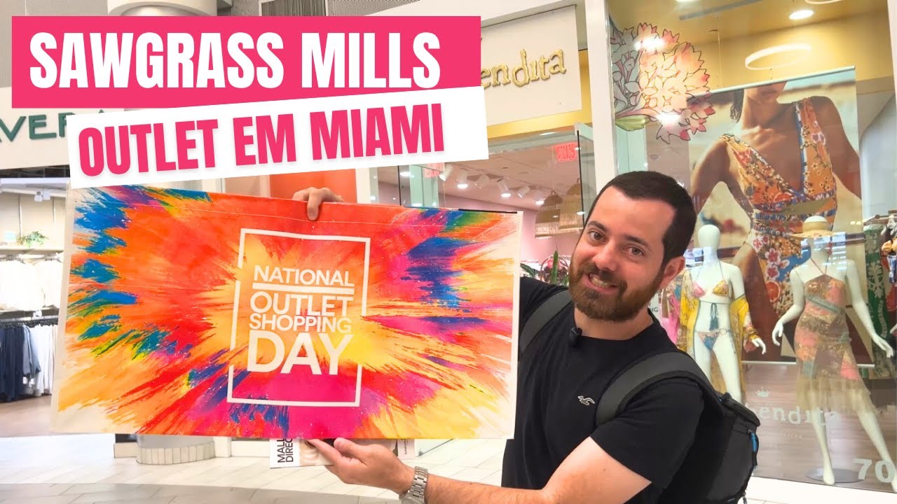 DIA DE PROMOÇÃO NO SAWGRASS MILLS, MAIOR OUTLET DE MIAMI! O DESCONTO É MAIOR QUE NORMALMENTE?