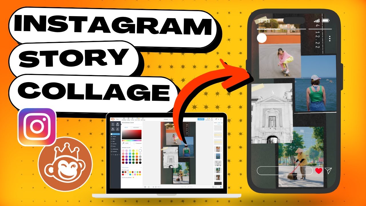 How to Create an INSTAGRAM STORY COLLAGE Using PicMonkey