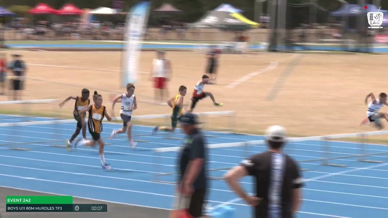 Boys U11 80m Hurdles Timed Final 3 : 2024-25 State Track and Field Championships