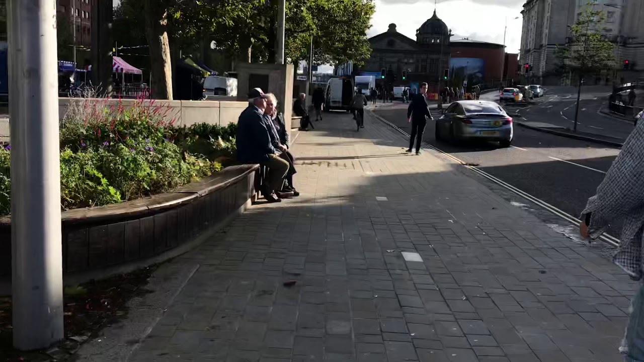 Cycling on the centre in Bristol