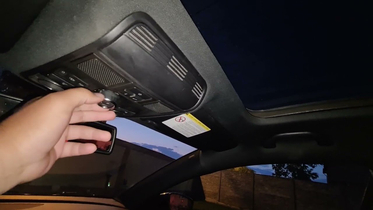 Resetare manuală funcții deschidere-închidere problemă plafon panoramic VW Passat B7 sunroof reset