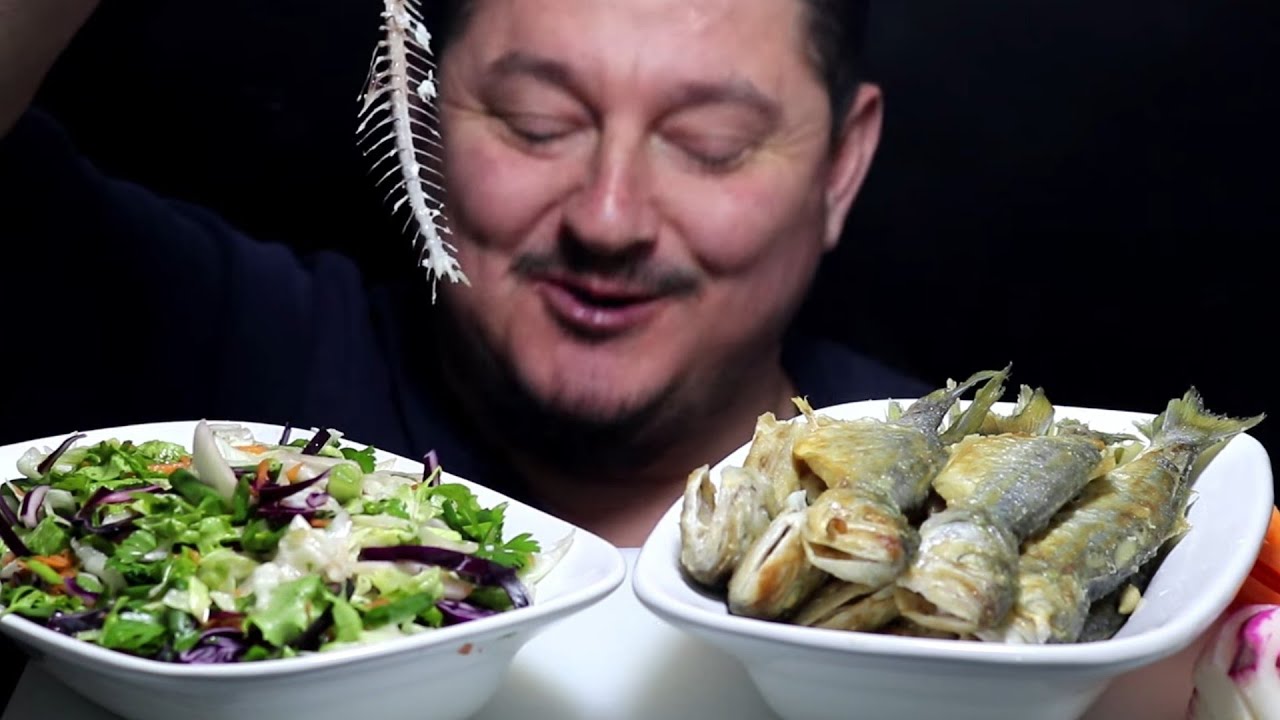 || ASMR MUGMANG || Çinokop balığı Mevsim salata || Bluefish Seasonal Salad 🤌