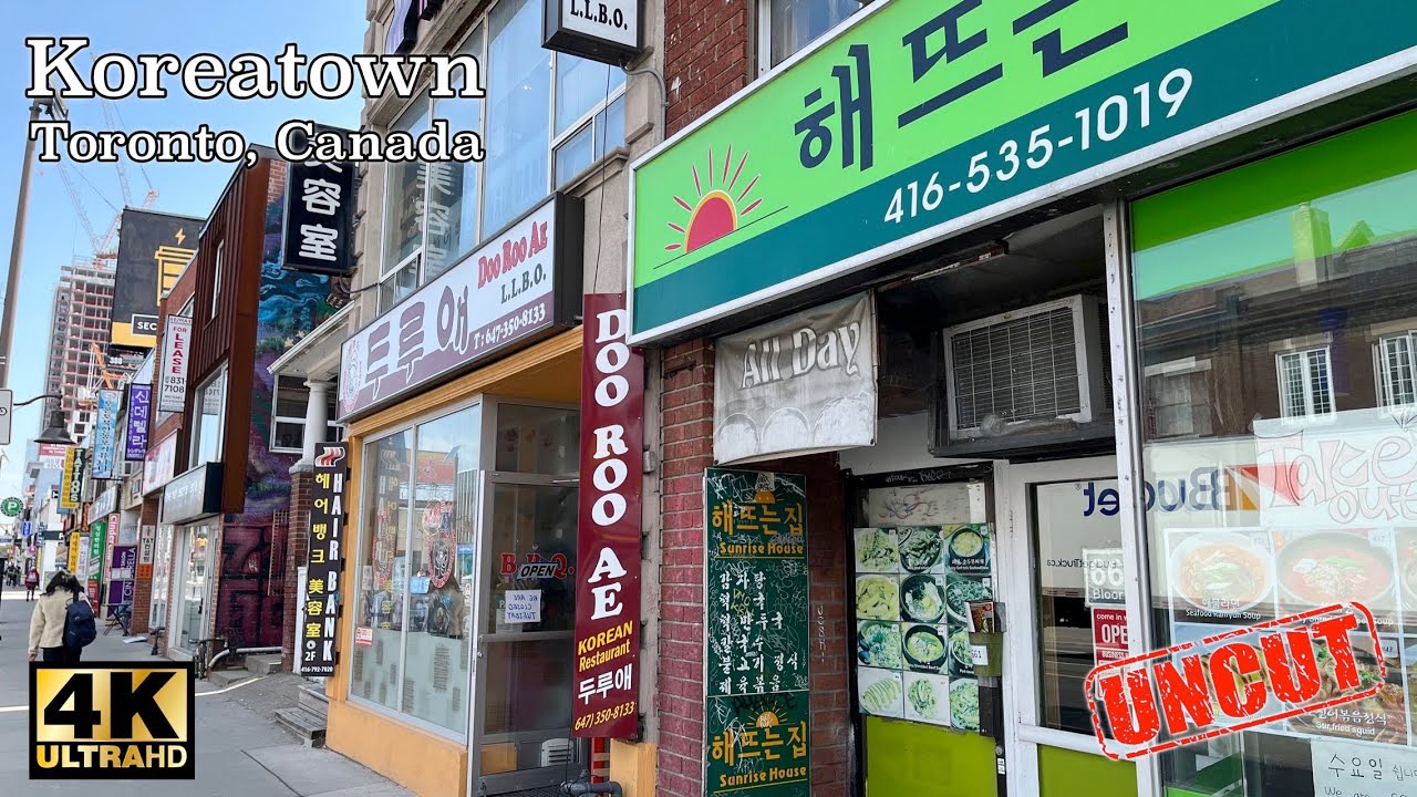 [4K] Koreatown Toronto Walking Tour