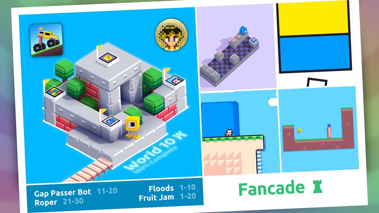FANCADE | World 10 ♜ (Gap Passer Bot, Floods, Roper, Fruit Jam) | WalkThrough