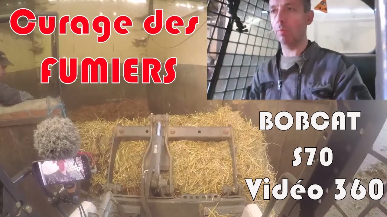 Aujourd'hui je cure les fumiers au BOBCAT