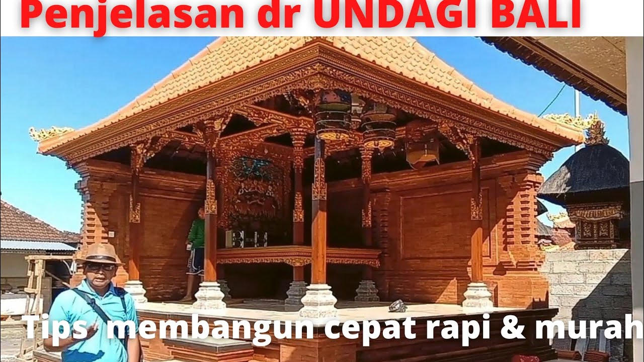 tips membuat rumah adat bali bale saka ulu scara cepat rapi megah dan murah ssuai asta kosala kosali